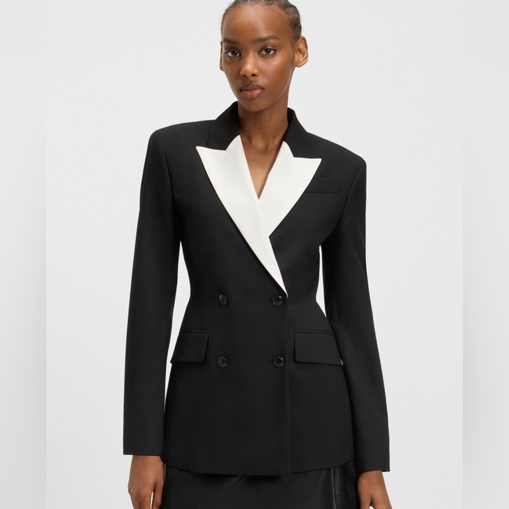 Hugo Boss Black Blazer with White Lapel